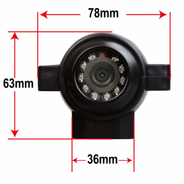 Sony CCD Front Rear Side Rear View Ball Camera