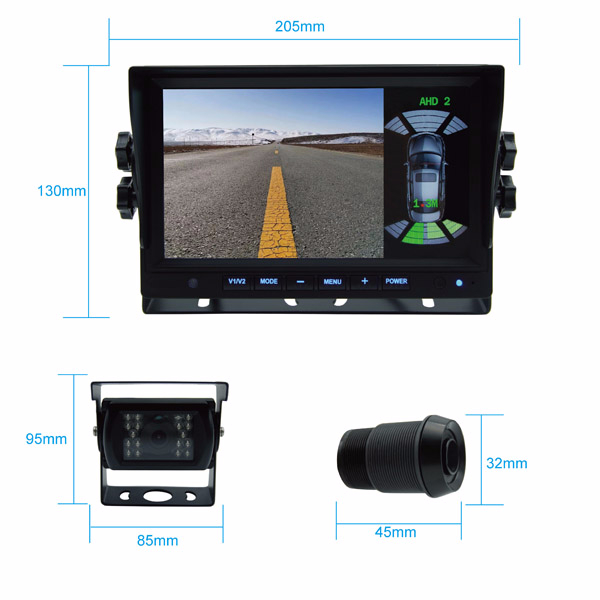 7-Inch Parking Radar Camera Monitoring System