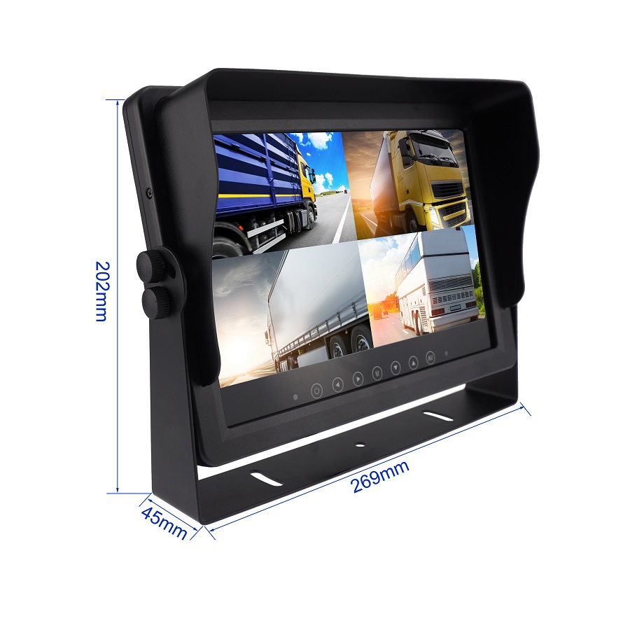 10.1-inch 1080P Waterproof Quad Monitor