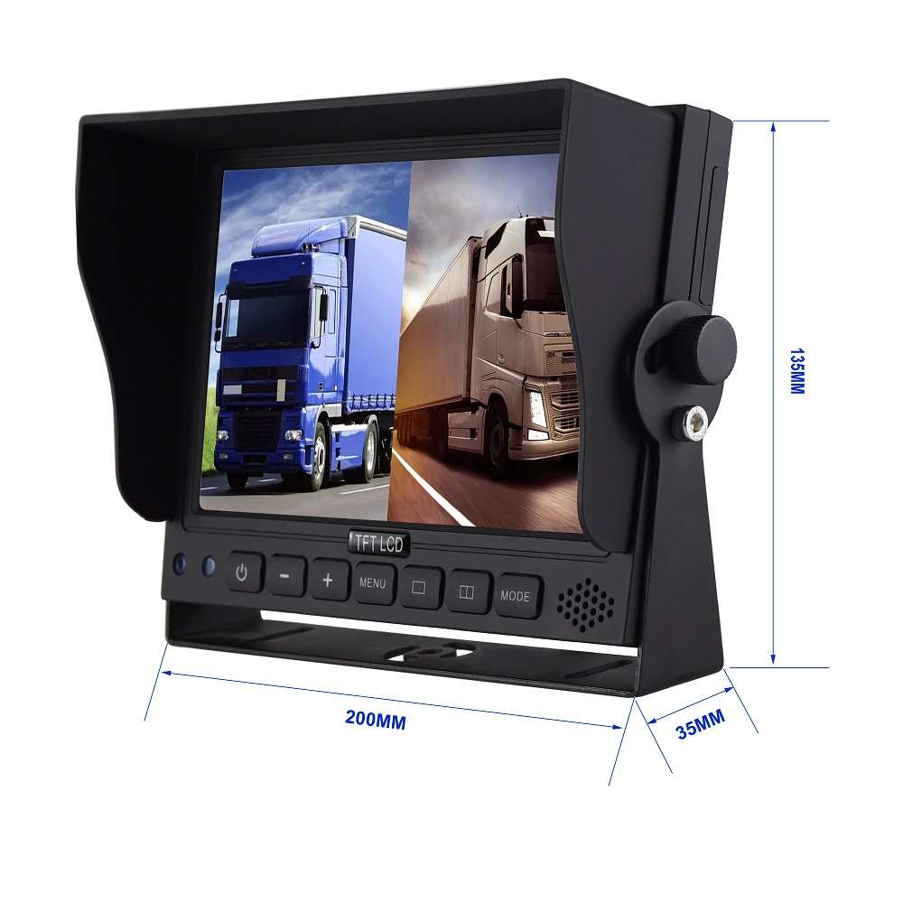 7-inch HD 1080P 2 Split Rearview monitor 