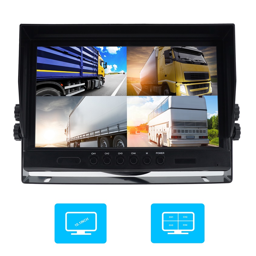 10.1-Inch HD 1080P Quad Monitor