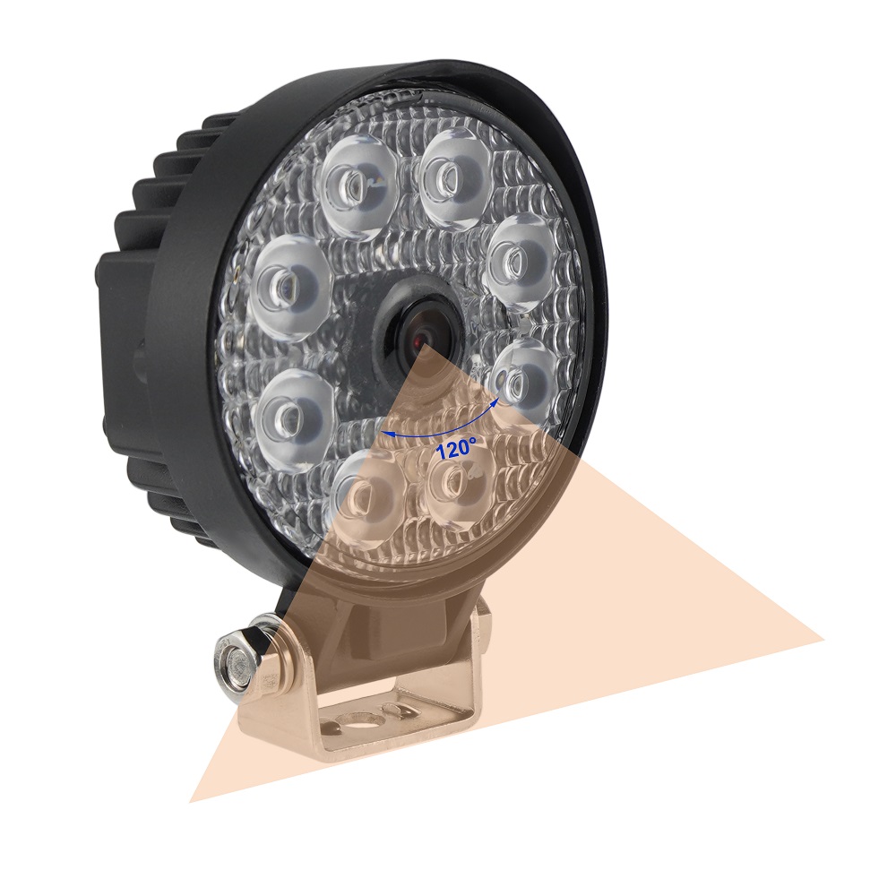 HD 1080P Round Work Lamp Camera