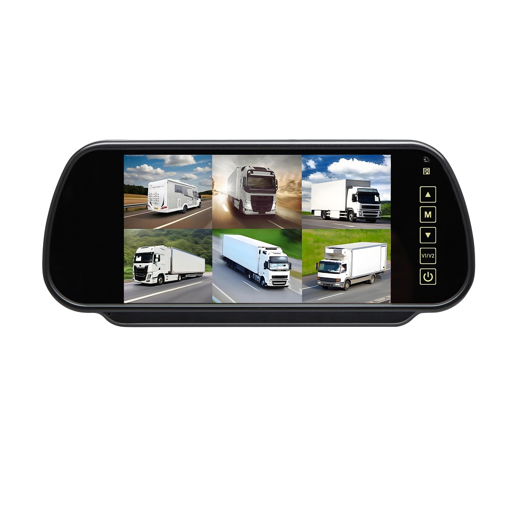 7-inch AHD Mirror Monitor 6 Channel DVR