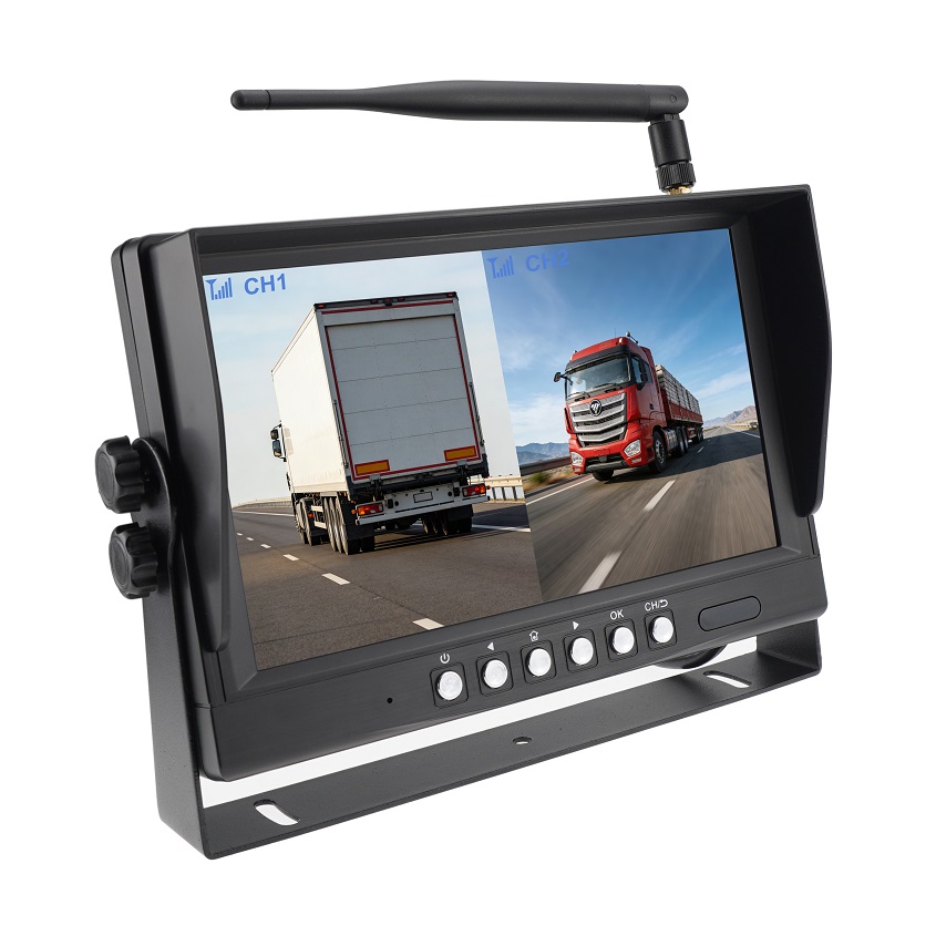 9 Inch Wireless Dual Camera Monitoring System for Trucks, Trailers & Commercial Vehicles