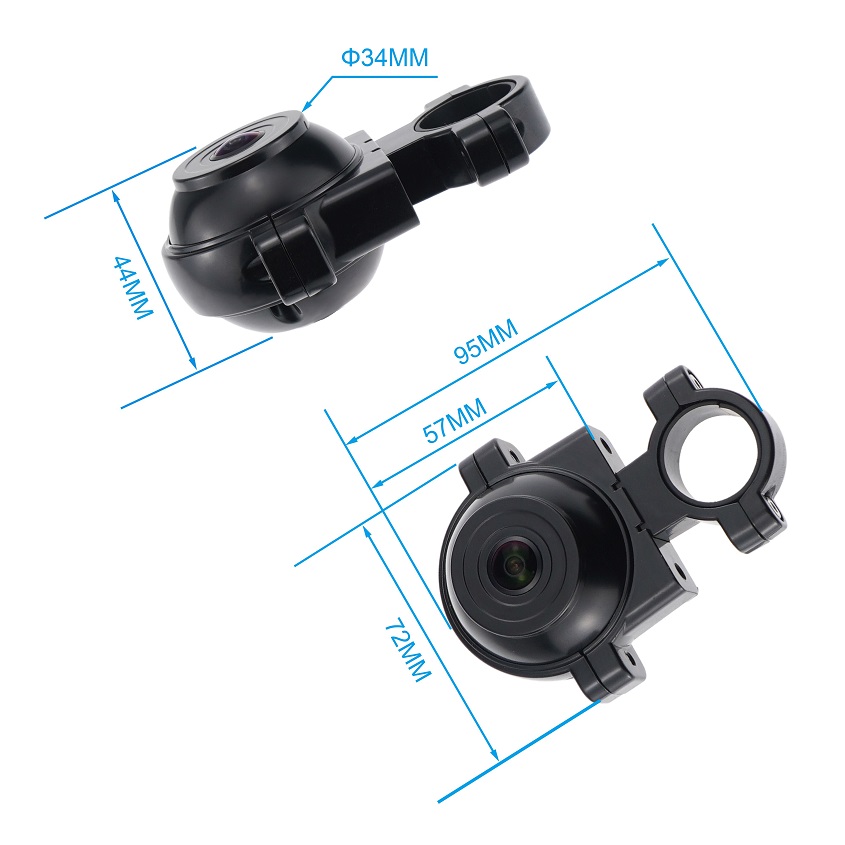 AI Side-View Truck Camera with Pedestrian Detection & Buzzer Alarm 