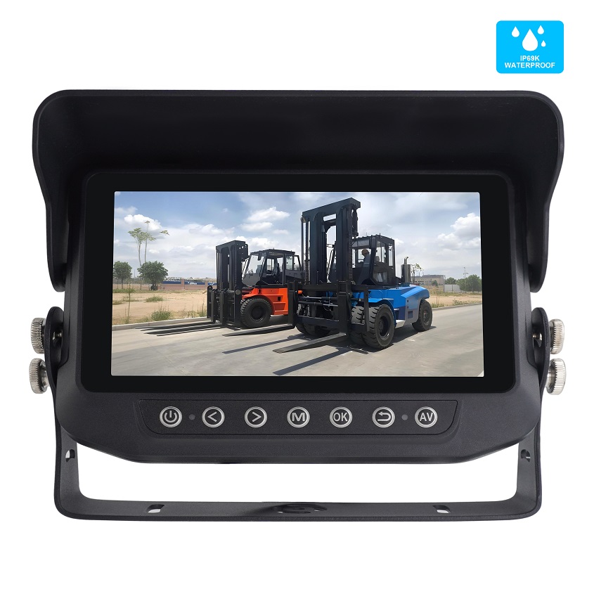 7 Inch AHD Waterproof Monitor for Forklifts and Heavy Duty Machinery
