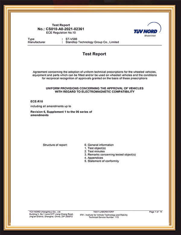 TUV Test Report